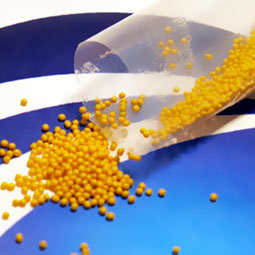 Stickpacks befüllt mit Pellets Stickpacks befüllt mit Pellets